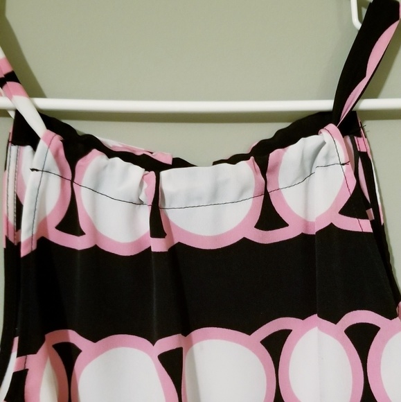 NWOT Crown & Ivy Pink & Navy Dress MRSP $88.00 - Picture 3 of 6